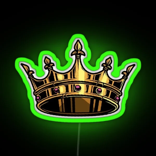 Head Over Heels Musical Crown RGB Neon Sign