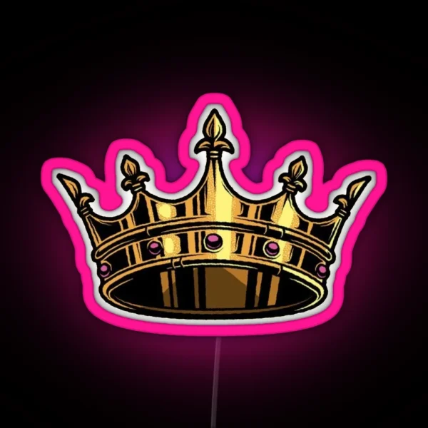 Head Over Heels Musical Crown RGB Neon Sign