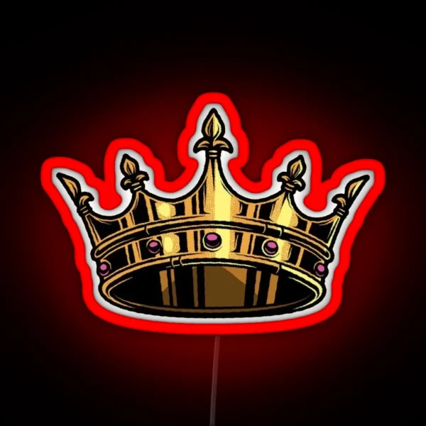 Head Over Heels Musical Crown RGB Neon Sign