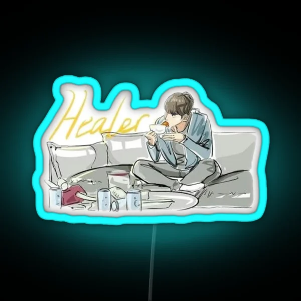 Healer At Home Ji Chang Wook Kdrama RGB Neon Sign