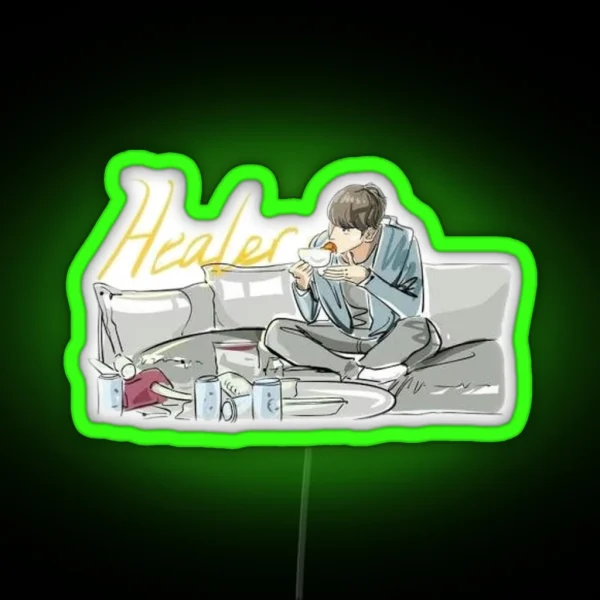 Healer At Home Ji Chang Wook Kdrama RGB Neon Sign