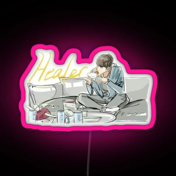 Healer At Home Ji Chang Wook Kdrama RGB Neon Sign