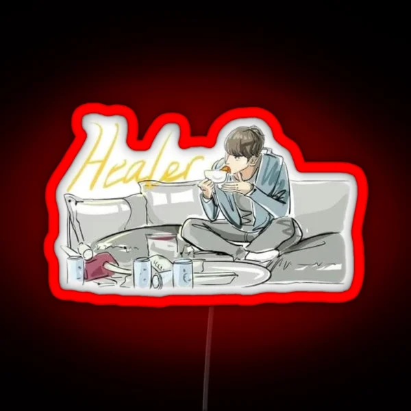 Healer At Home Ji Chang Wook Kdrama RGB Neon Sign