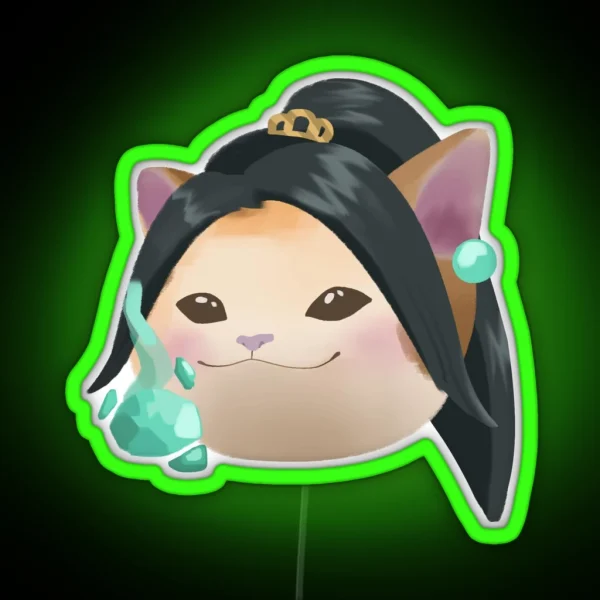Healer Cat RGB Neon Sign