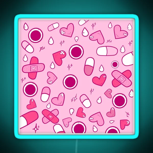 Healing Hearts And Broken Hearts RGB Neon Sign