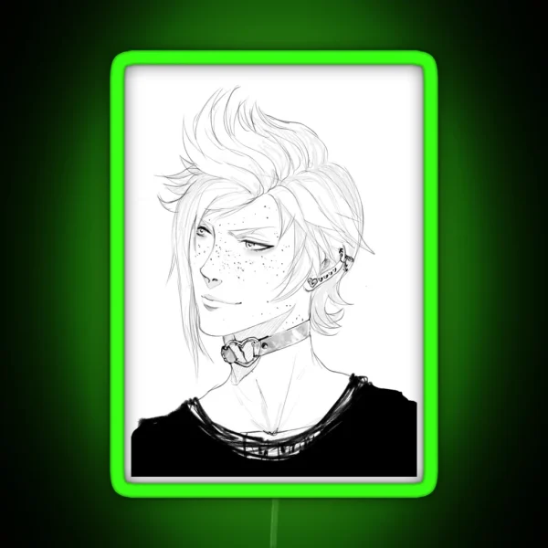 Heart Choker Prompto Ver RGB Neon Sign