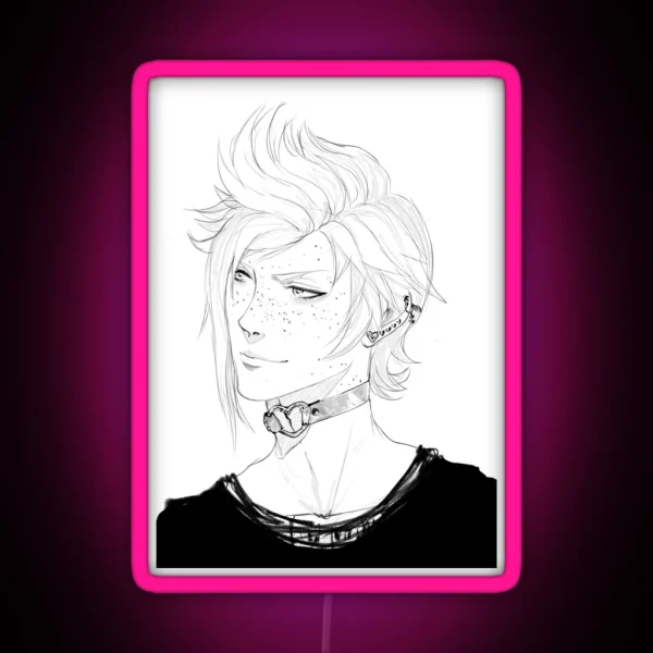 Heart Choker Prompto Ver RGB Neon Sign