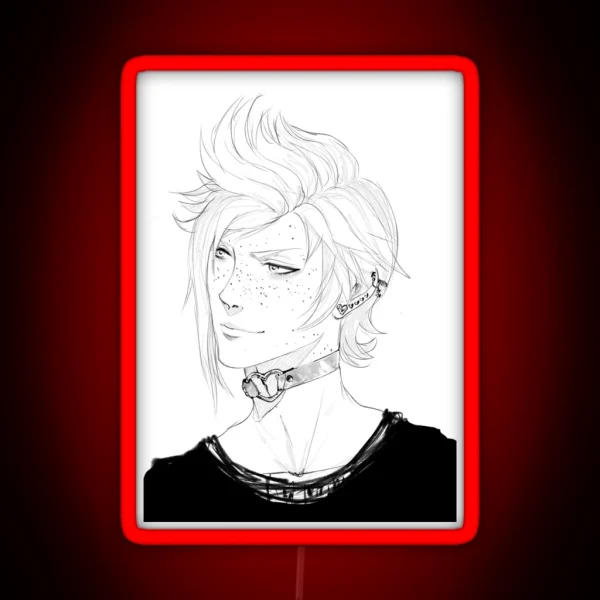 Heart Choker Prompto Ver RGB Neon Sign