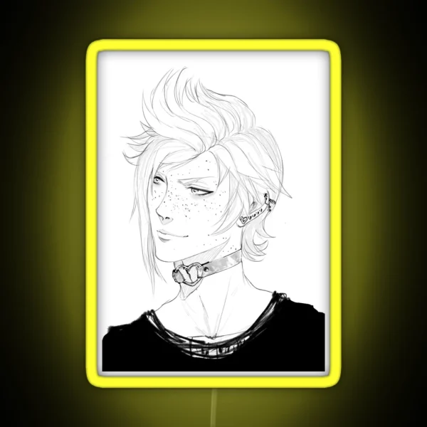 Heart Choker Prompto Ver RGB Neon Sign