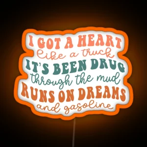 Heart Like A Truck RGB Neon Sign