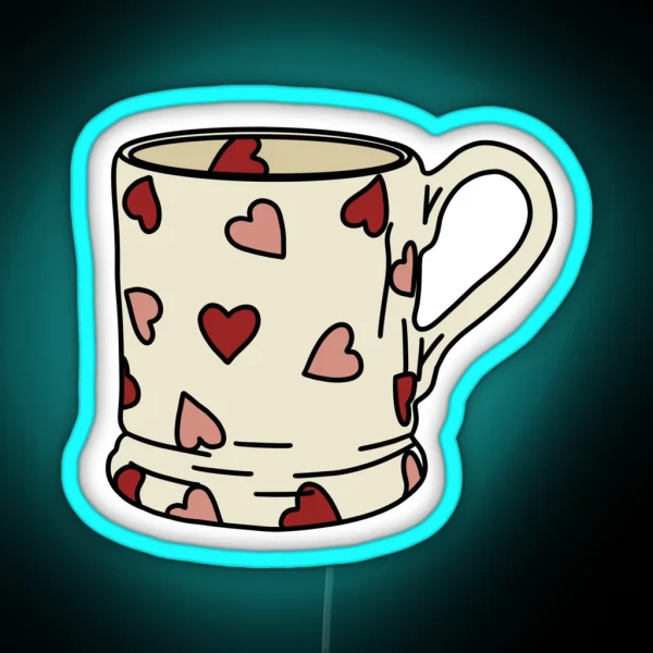 Heart Mug Emma Bridgewater Led RGB Neon Sign