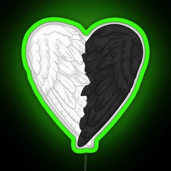 Heart Wings RGB Neon Sign