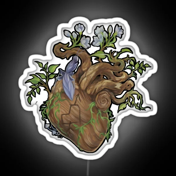 Heart Wood RGB Neon Sign