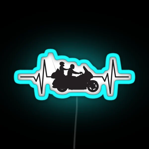 Heartbeat Pulse Honda Goldwing RGB Neon Sign