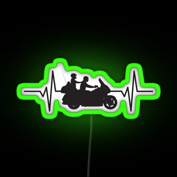Heartbeat Pulse Honda Goldwing RGB Neon Sign