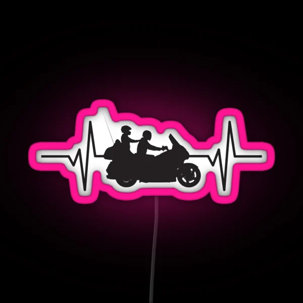 Heartbeat Pulse Honda Goldwing RGB Neon Sign