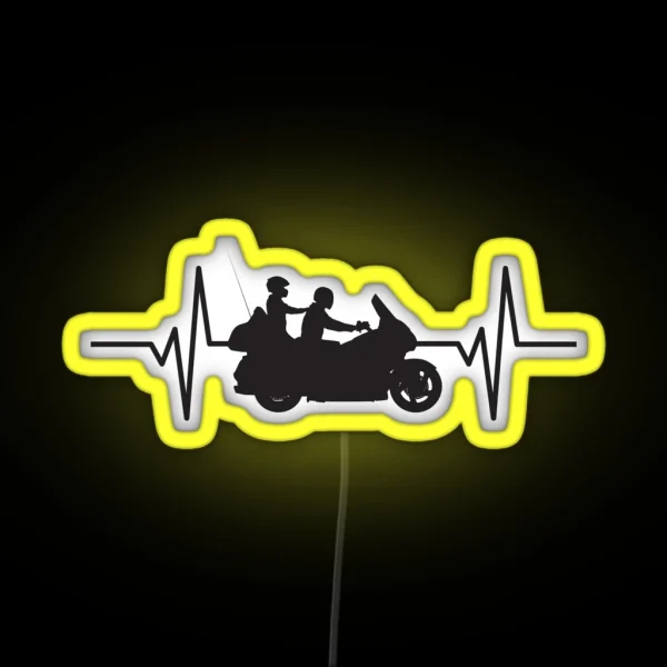 Heartbeat Pulse Honda Goldwing RGB Neon Sign