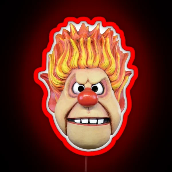 Heat Miser Head RGB Neon Sign