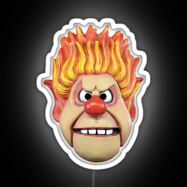 Heat Miser Head RGB Neon Sign