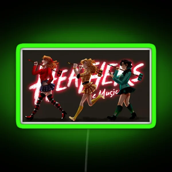 Heather C M D RGB Neon Sign