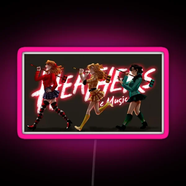 Heather C M D RGB Neon Sign