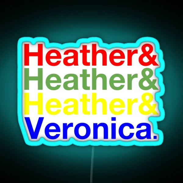 Heathers And Veronica Ampersand Led RGB Neon Sign