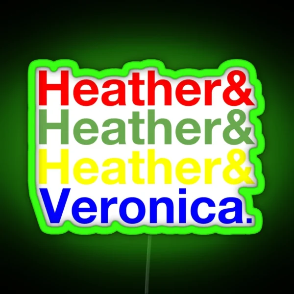 Heathers And Veronica Ampersand Led RGB Neon Sign
