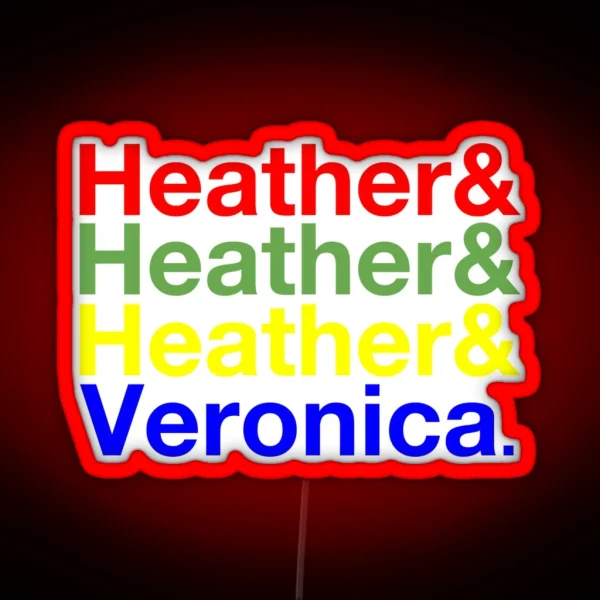 Heathers And Veronica Ampersand Led RGB Neon Sign