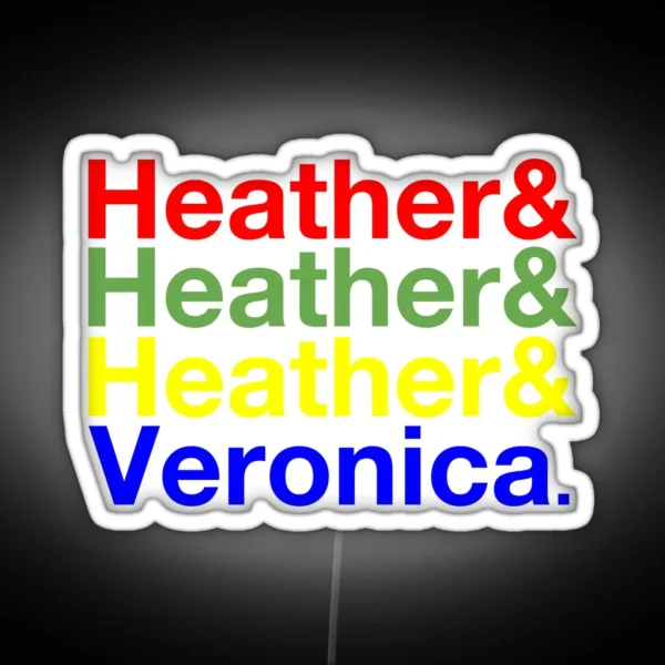 Heathers And Veronica Ampersand Led RGB Neon Sign