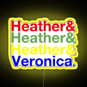 Heathers And Veronica Ampersand Led RGB Neon Sign