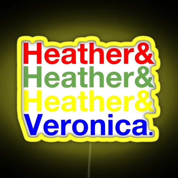 Heathers And Veronica Ampersand Led RGB Neon Sign