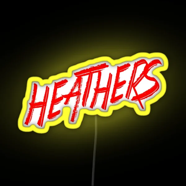Heathers Logo RGB Neon Sign