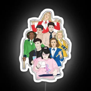 Heathers The Musical Full Cast RGB Neon Sign