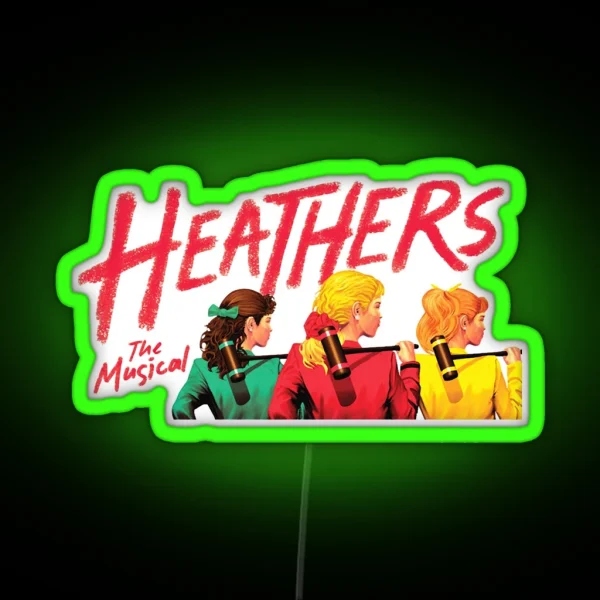 Heathers The Musical What S Your Damage Classic RGB Neon Sign