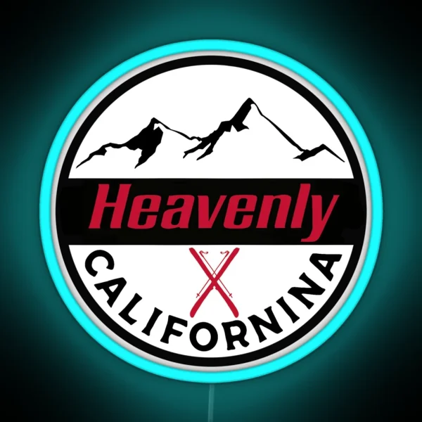 Heavenly Ski Resort RGB Neon Sign