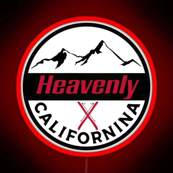 Heavenly Ski Resort RGB Neon Sign