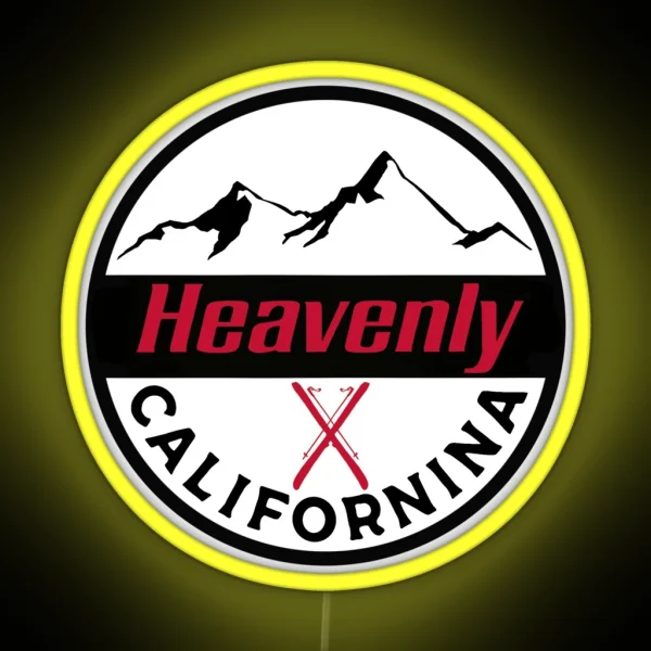 Heavenly Ski Resort RGB Neon Sign