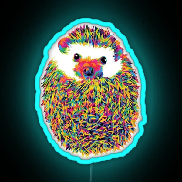 Hedgehog Of Color RGB Neon Sign