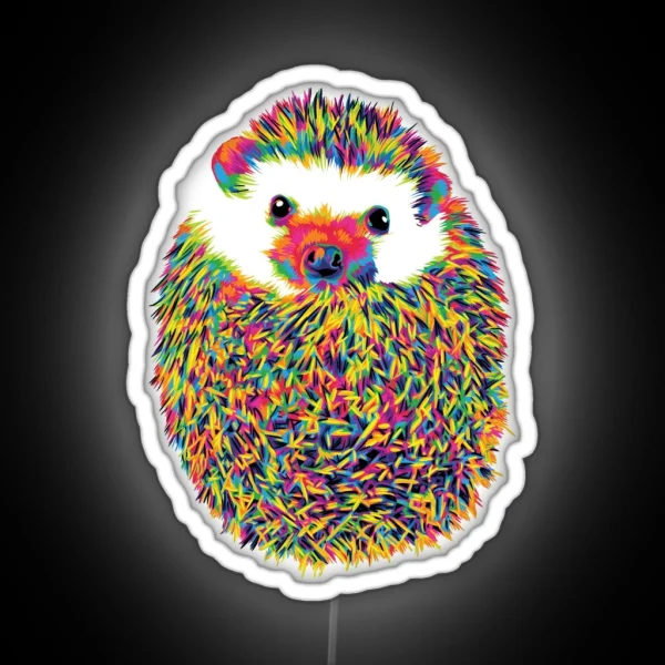 Hedgehog Of Color RGB Neon Sign