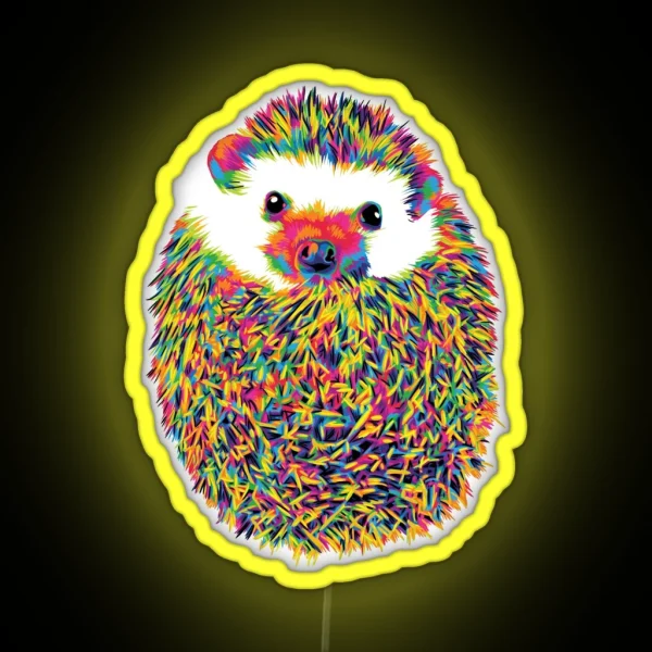 Hedgehog Of Color RGB Neon Sign