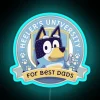 Heeler S University For Best Dads Bingo Bandit Chilli Heeler RGB Neon Sign - Image 3