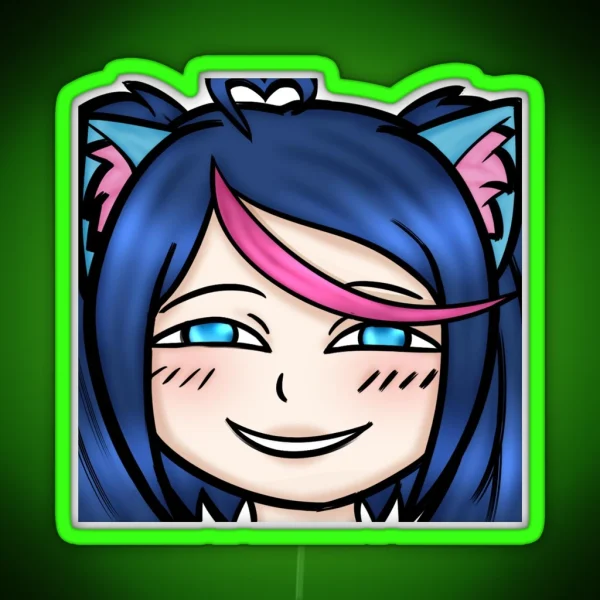 Heh Katiekatyo RGB Neon Sign