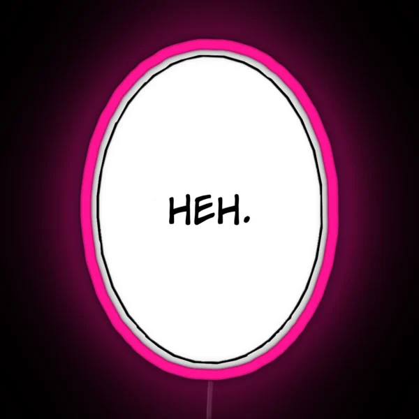 Heh Manga Speech Bubble RGB Neon Sign