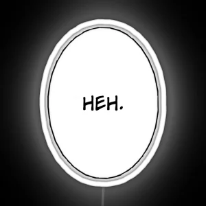 Heh Manga Speech Bubble RGB Neon Sign