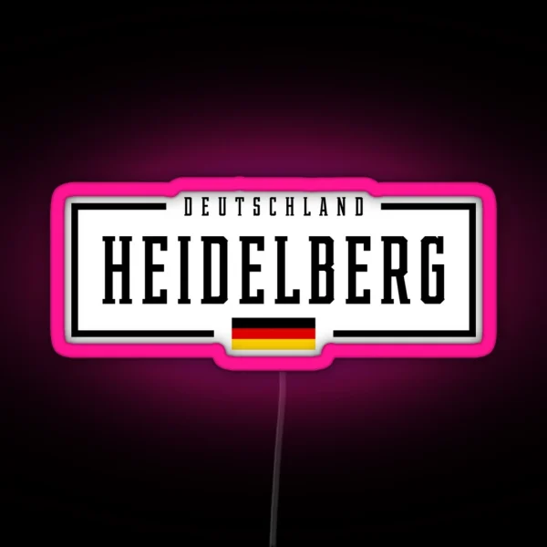 Heidelberg Deutschland Germany German Flag RGB Neon Sign
