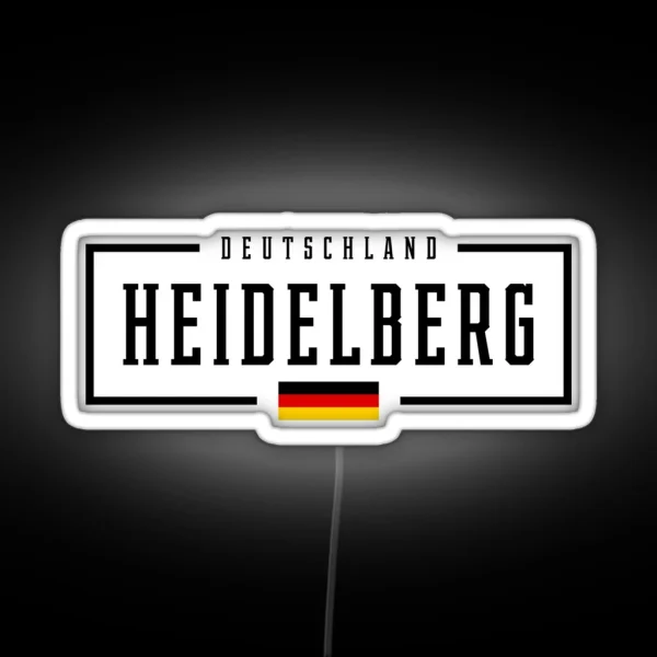 Heidelberg Deutschland Germany German Flag RGB Neon Sign