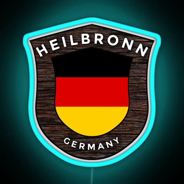 Heilbronn Germany Emblem Flag RGB Neon Sign
