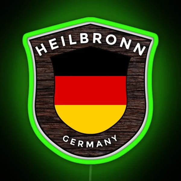 Heilbronn Germany Emblem Flag RGB Neon Sign