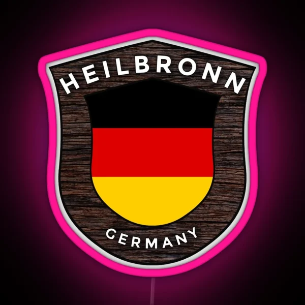 Heilbronn Germany Emblem Flag RGB Neon Sign