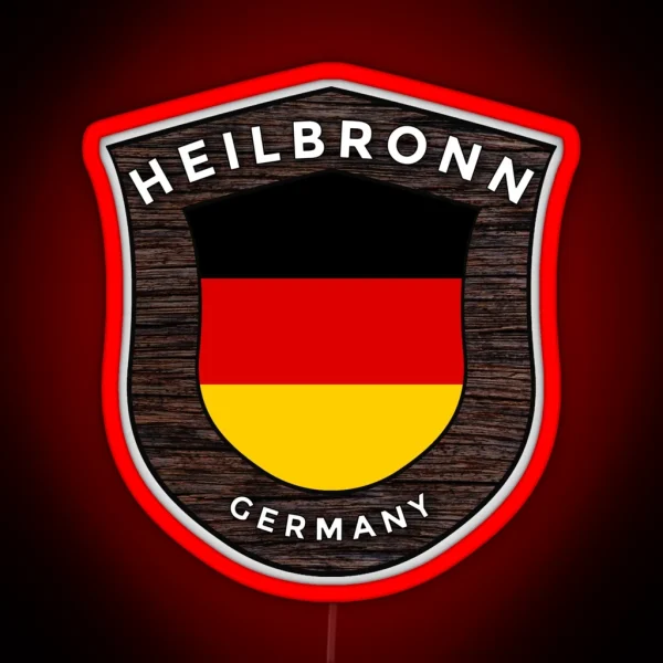 Heilbronn Germany Emblem Flag RGB Neon Sign